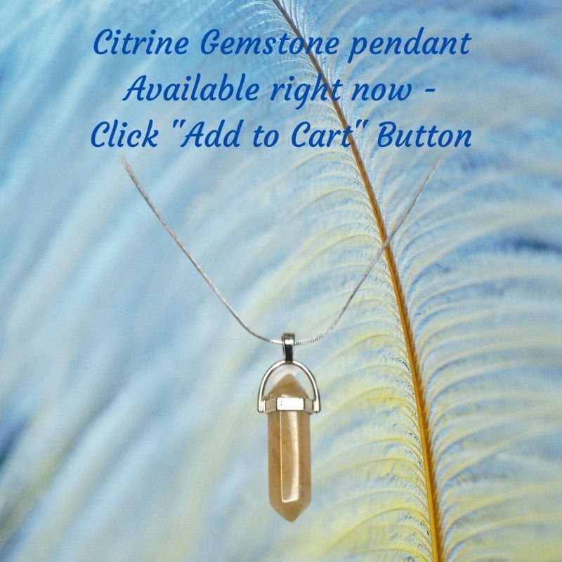 Citrine Gemstone Pendant